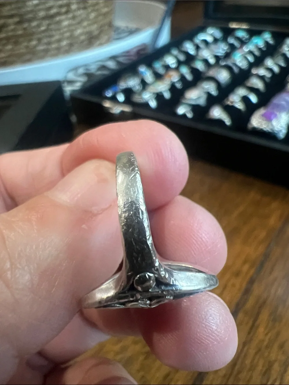 Vintage Handcrafted Silver Filigree Statement Ring - Size 6